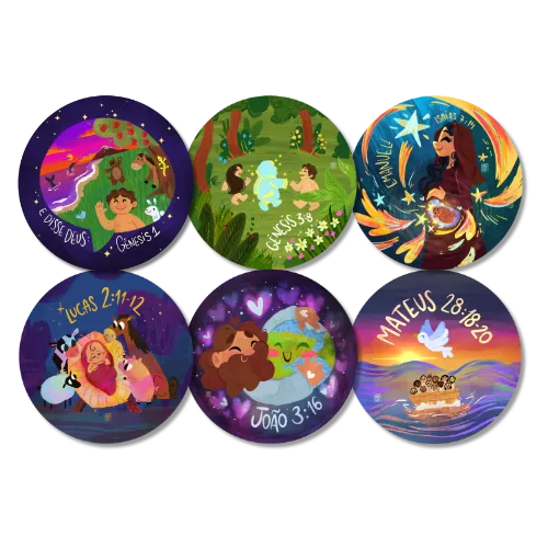 6 Discos Ilustrados